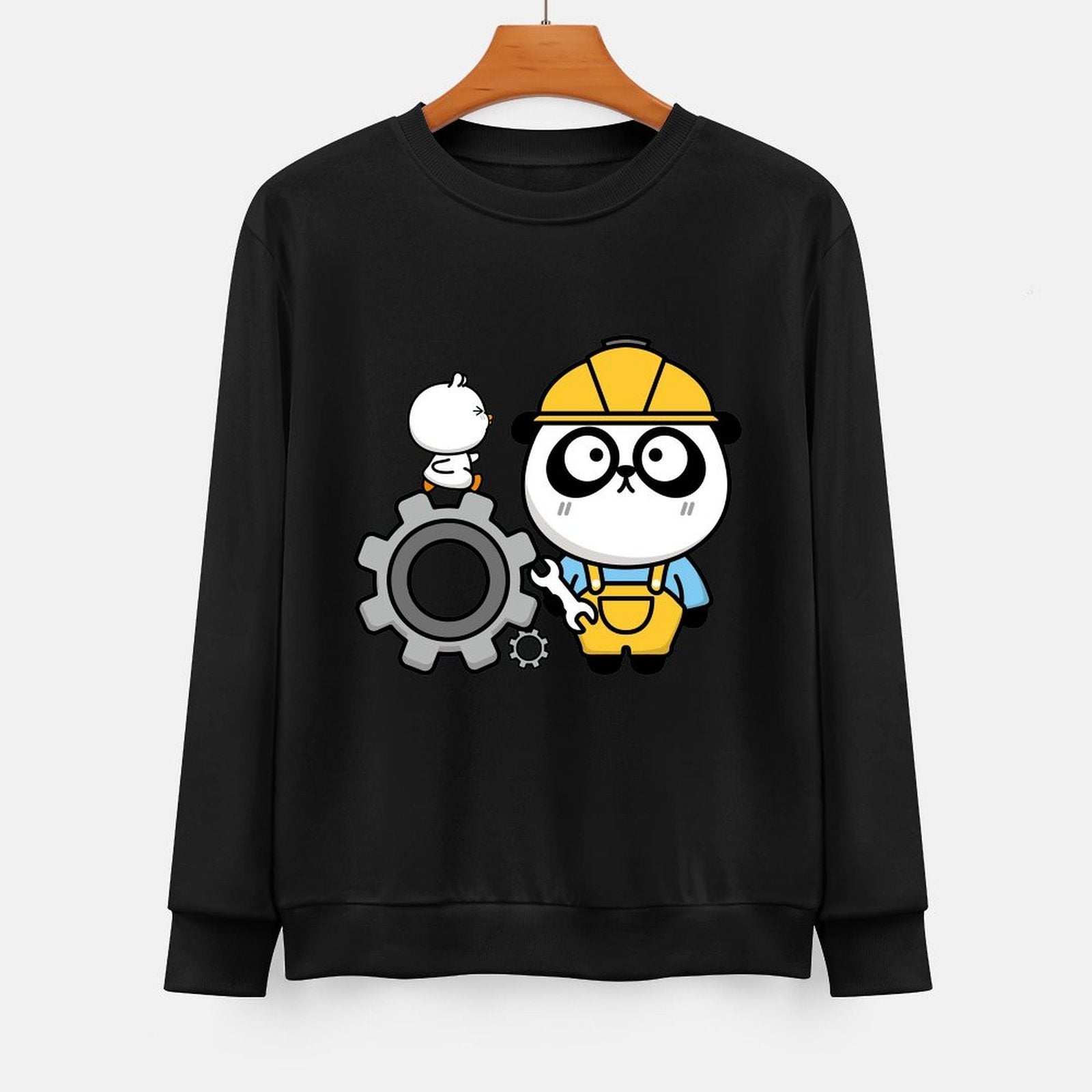 Front Patterned Long Sleeve TopPrinting Neutral